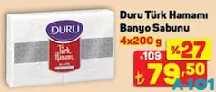 DURU TÜRK HAMAMI BANYO SABUNU 4X200 G